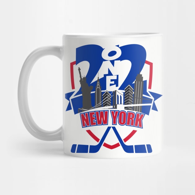 212 New York Hockey Blue/Red by AssortedRealitee